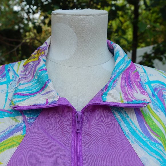 Vintage 80s windbreaker jacket - Picture 4 of 4